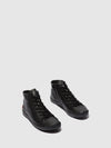 Zip Up Ankle Boots IBBI653SOF BLACK